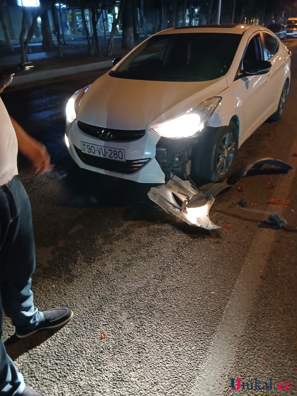 Mingəçevirdə zəncirvari qəza oldu - FOTOLAR